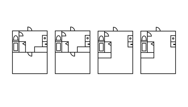 独身寮間取りイメージ